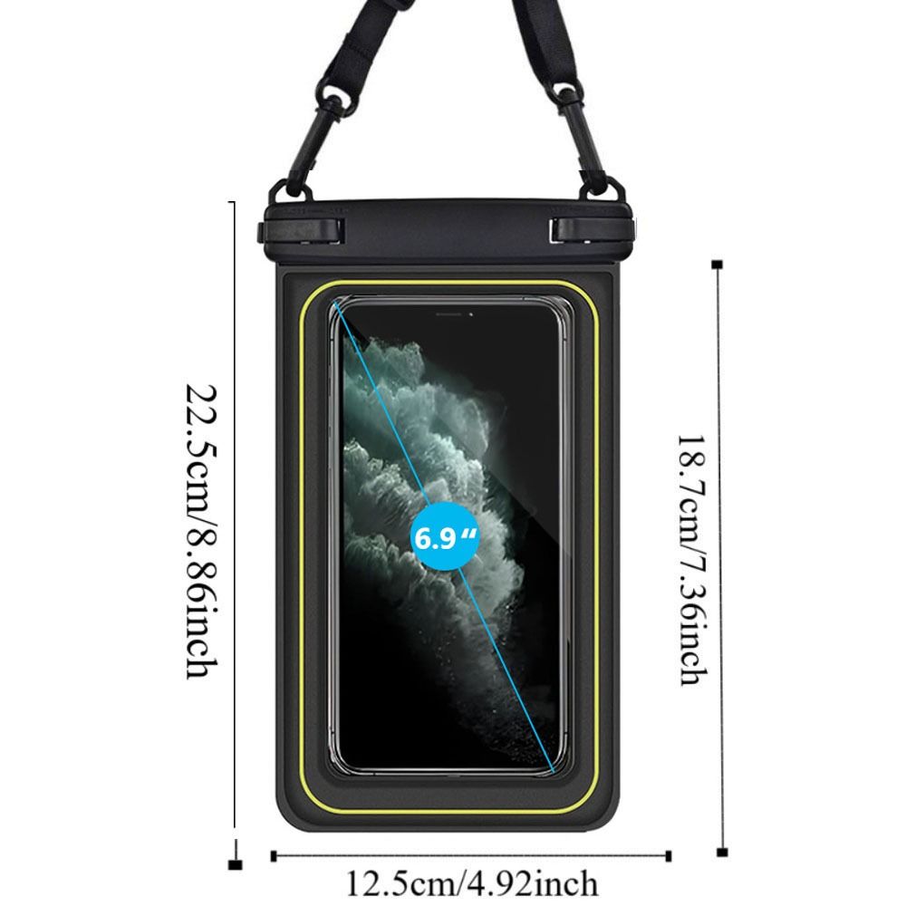 Touch Screen Waterproof Phone Bag PVC Transparent Mobile Phone Waterproof Bag Rainproof Universal Waterproof Phone Storage Pouch