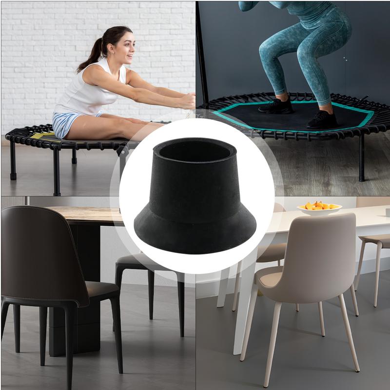 Set di 6 Puntali in Gomma per Gambe Trampolino Copritubo Letto Elastico Accessori Manicotto Tubo Base Letto Elastico Assorbimento degli Urti Rumore