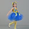 Girl Yellow Figurine Costume Ping-pong Skirt Party Stage Performance Skirt Tutu Skirt Anime Halloween Cosplay Costume
