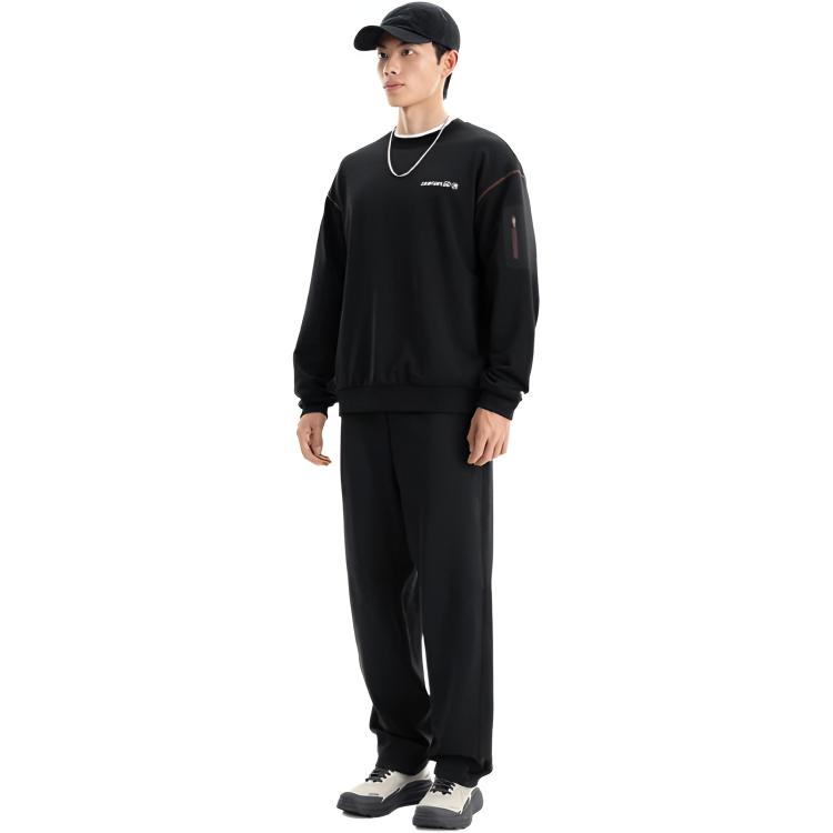 Li Ning Outdoor Series Loose Fit Pullover Round Neck Sweatshirt Unisex sweatshirt AWDW439-1
