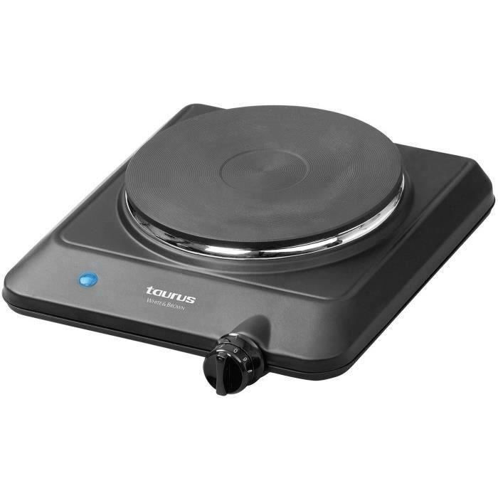 WHITE AND BROWN - Réchaud - 1 foyer - 1500W - Volcano uno - noir