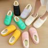 Waterproof Home Petal Cotton Shoes Women's Autumn and Winter Warm Couple Thick-soled Bag and Outer Wear Velvet Thickened Slippers