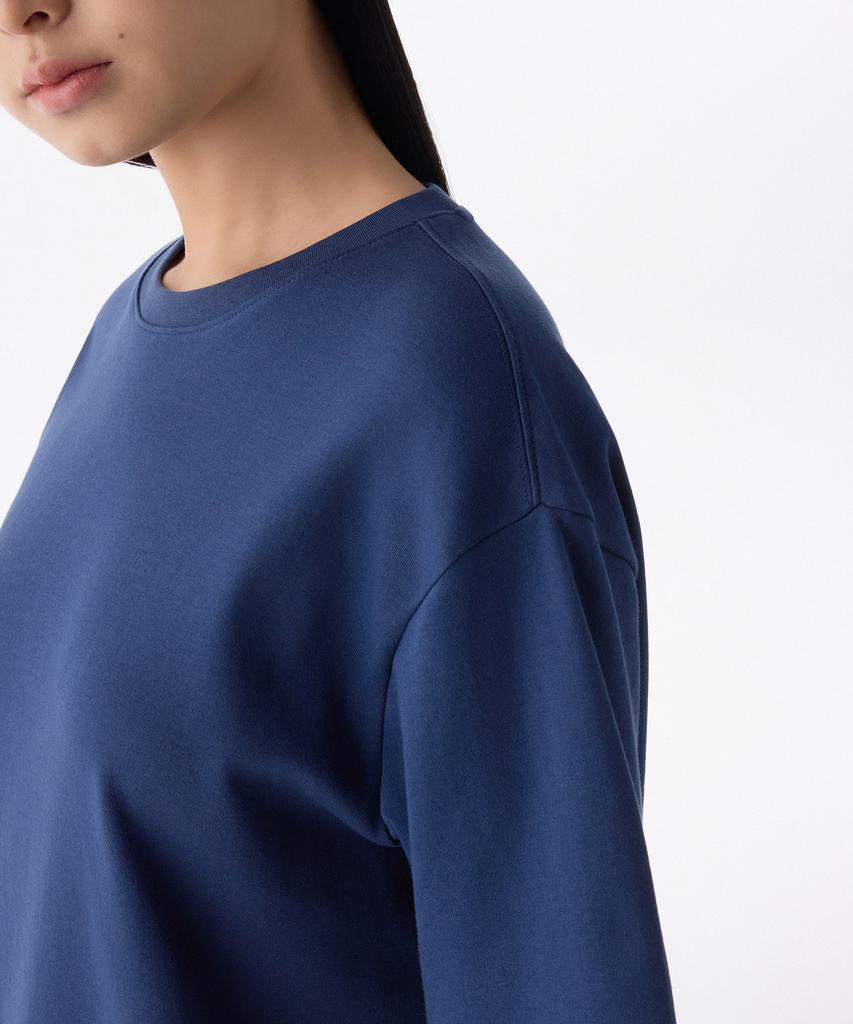 MUSINSA STANDARD WOMAN Women'S Relaxed Fit Crew Neck T-Shirt [Midnight Blue]