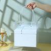 Large Square Solid Color Birthday Gift & Souvenir Box with Handle