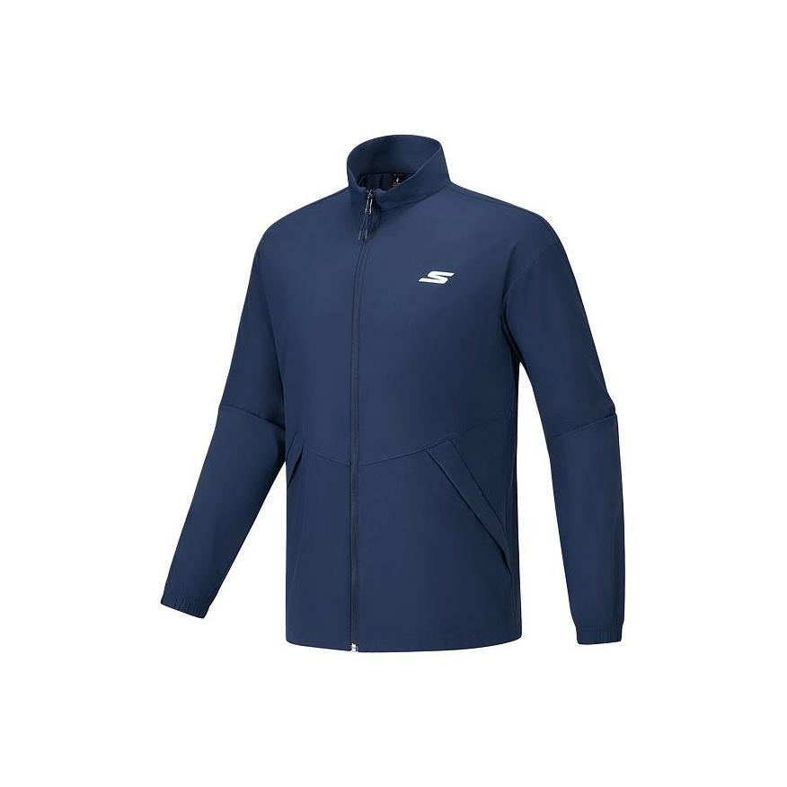 Skechers Performance Series Stand Collar Zipper Comfortable Soft Jacket Men Jacket P325M053-04PT S