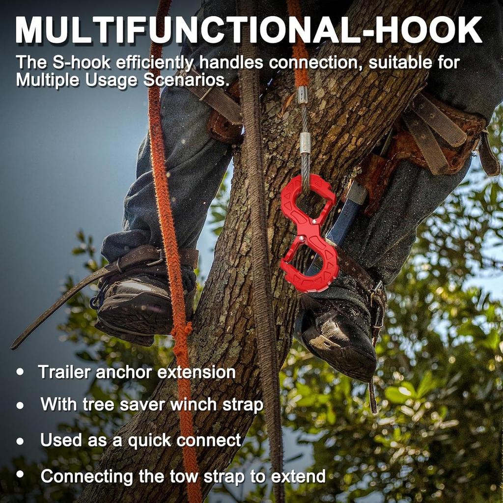 Universeller tragbarer Offroad-Schnellrettungs-Schäkel S-Typ Anhängerhaken Anhängerkupplung Solider Abschlepphaken für Auto SUV Anhänger Zubehör