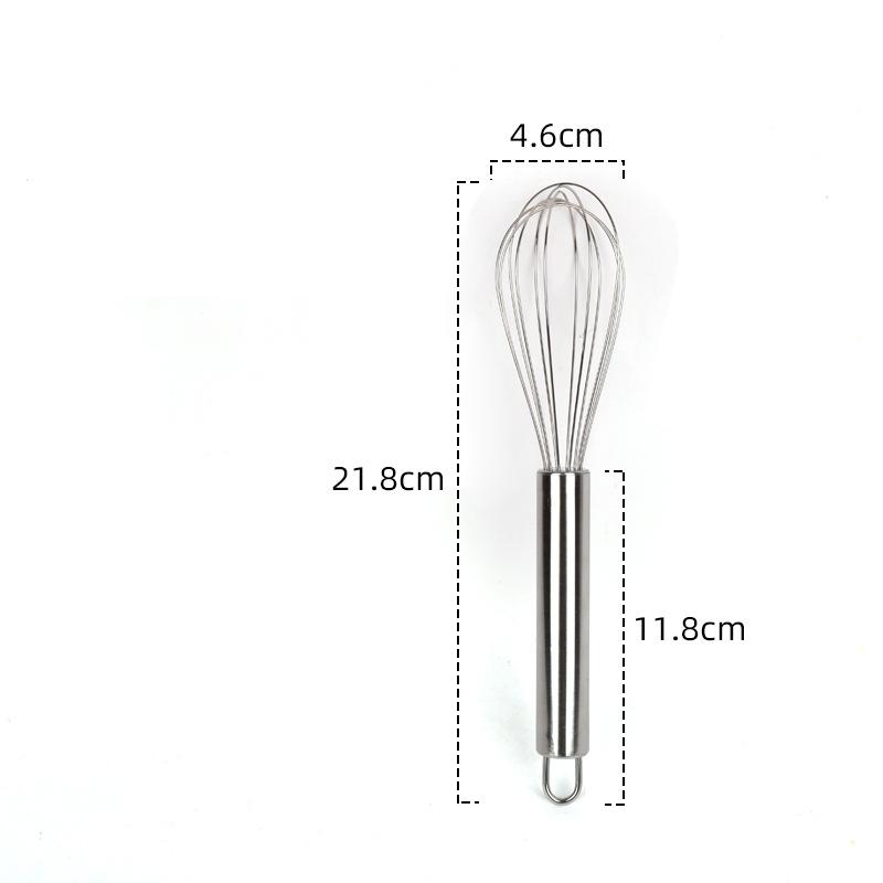 1Pcs Stainless Steel Whisk Set 6 Wire Whisks 6/8/10/12 Inch Kitchen Balloon Whisks With Stainless Grip Manual Egg Beater Blender