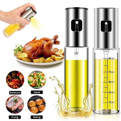Barbecue Glas Misch-Würzflasche Essig Sojasauce Sprühöl Würze Würzflasche Küchenset Ölspender