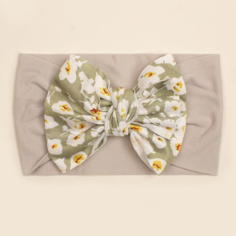 Neues Baby-Stirnband mit Schleife, niedliches bedrucktes Kinder-Kopftuch, weiches und bequemes Baby-Haaraccessoire