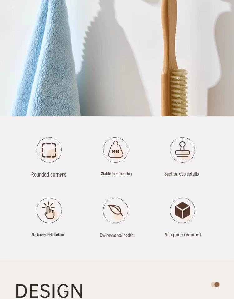 No-Drill Vacuum Suction Cup Clothes Hook - Wall Mounted Bathroom Hook with Strong Load-Bearing Capacity.