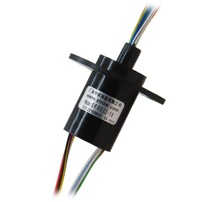 Cap-Type 18-Channel 2A Conductive Slip Ring for Robotic Automation