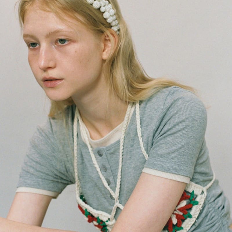 AWESOME NEEDS HANDICRAFT hair BAND_BLOOM_CREAM