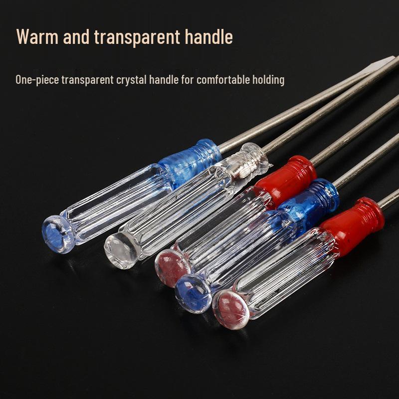 Clear Handle 3MM Mini Crystal Screwdriver - Cross and Flathead