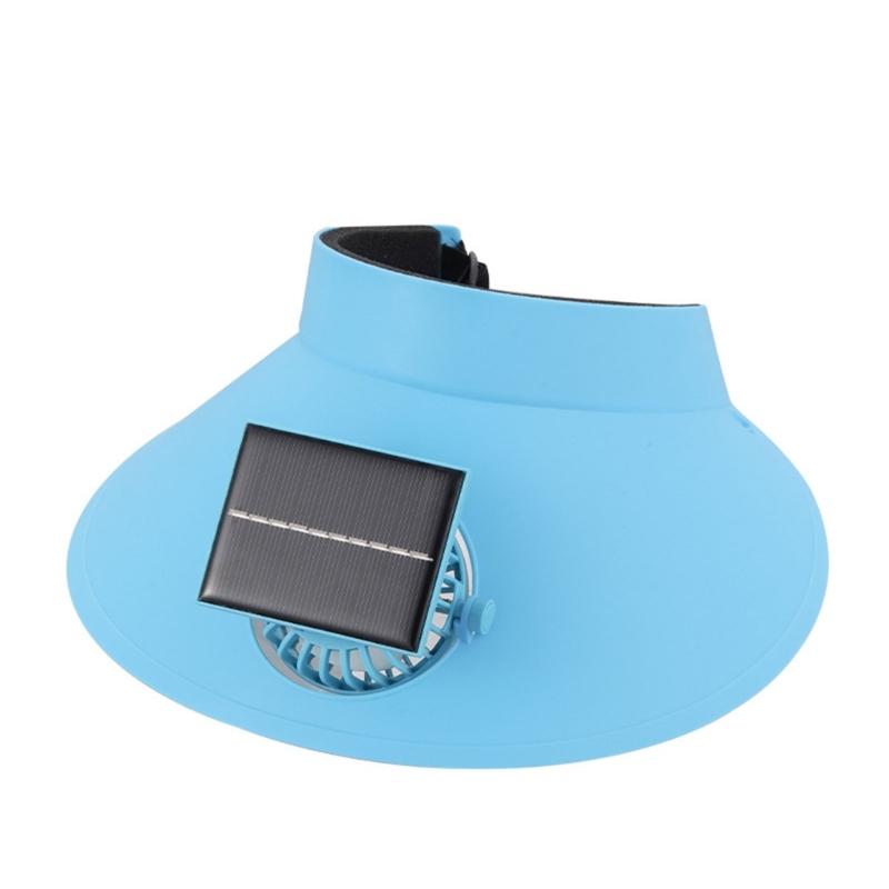 Solar Powered Cooling Fan Hat For Women Teens Wide Brims Sun Protective Hat With Adjustable Speed for Outdoor Activity