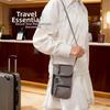 Alça Ajustável Bolsa para Passaporte e Documentos Tecido Oxford Carteira de Pescoço Carteira de Pescoço Porta-Celular Porta-Cartões