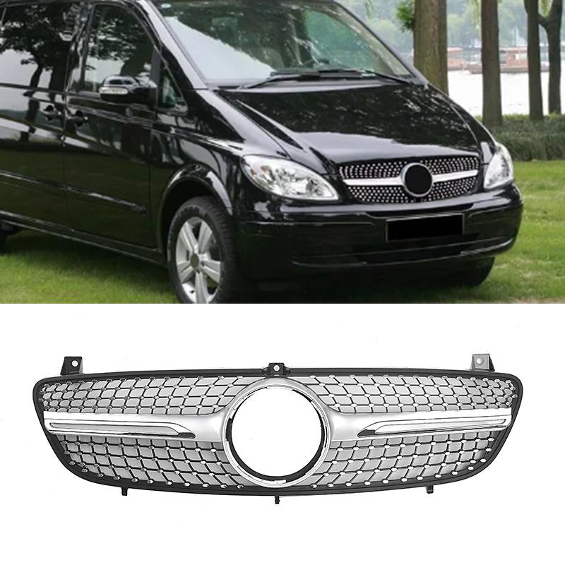 Front Bumper Grille Hood Tuning Racing Grill For Mercedes-Benz W639 Viano/Vito 2006 2007 2008 2009 2010 ABS Grills