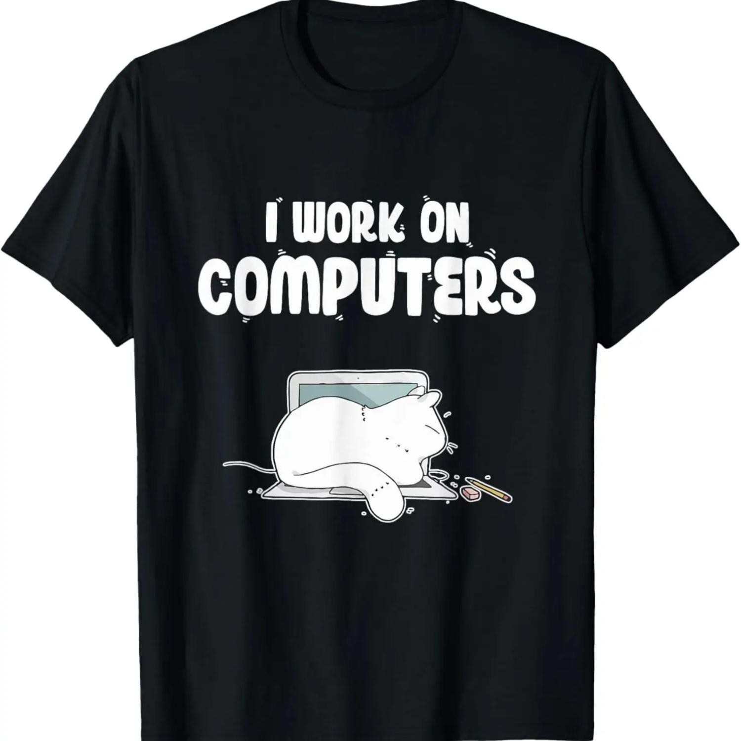 Эльф-программист Забавная рождественская подарочная футболка S