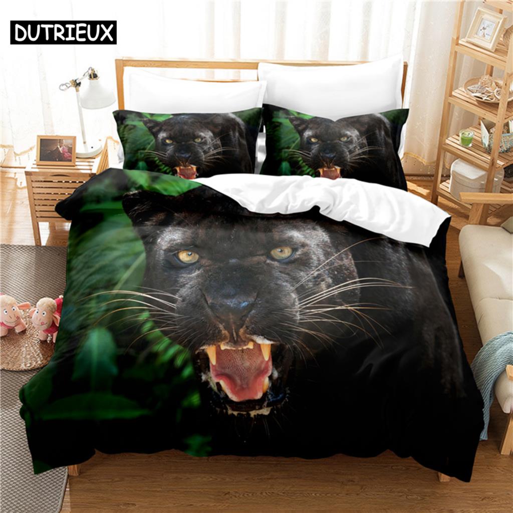 Comforter Leopard Bedding Set 3D Bedding Digital Printing Queen Size Bedding Set Fashion Design