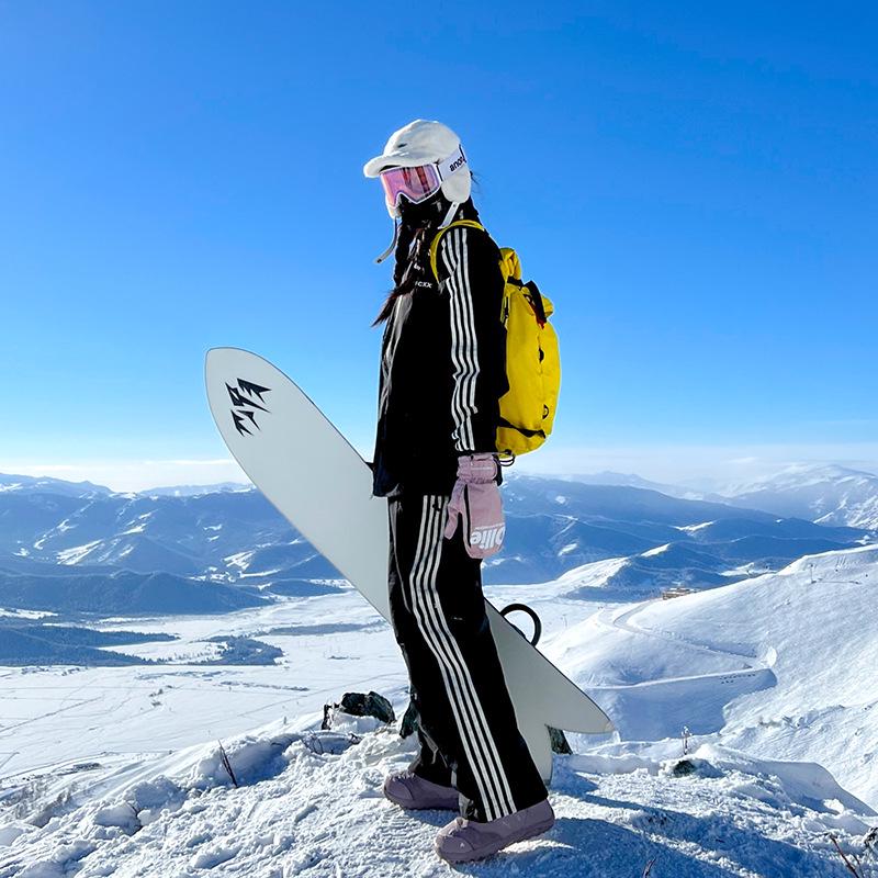 

«Зимний водонепроницаемый горнолыжный костюм»: Унисекс, плотный и теплый, двухкомпонентный с капюшоном для занятий спортом на открытом воздухе. XL