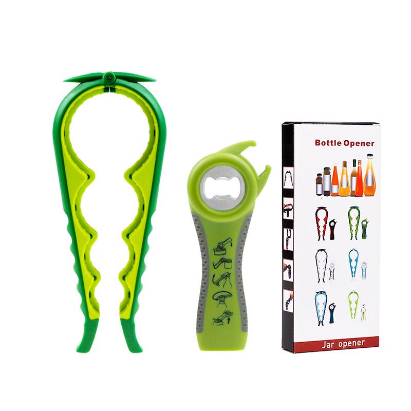 Multi-Tool Kitchen Set: Can Opener, 5-in-1 Beer Opener, 4-in-1 Bottle Opener, Twist-Off Lid Opener