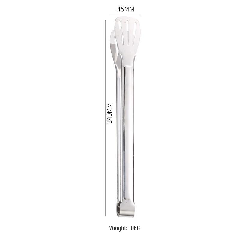 Wutuo Stainless Steel Triple-Line Food Tongs