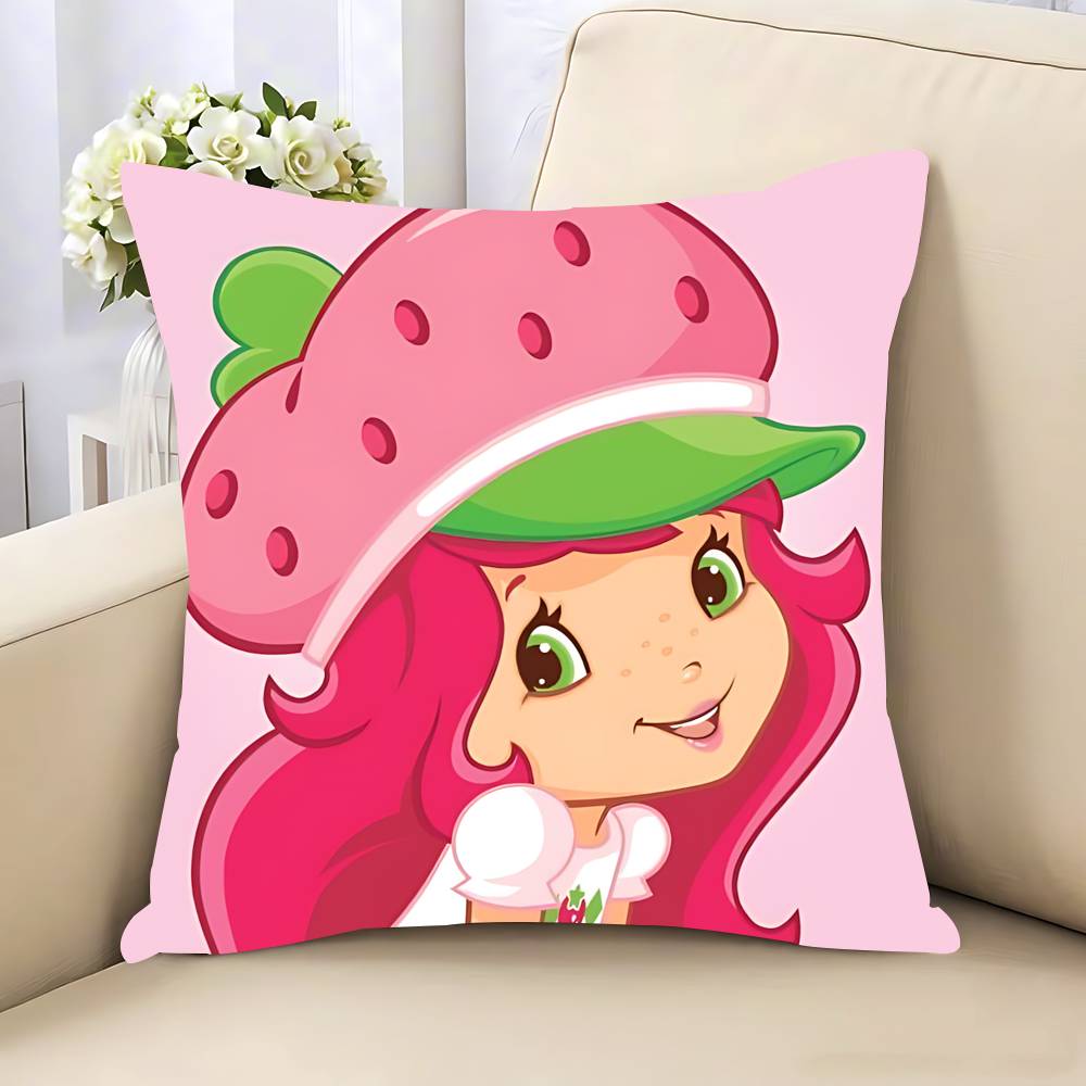 

Клубничка S-Шорткейкс Наволочка Съемный Моющийся Чехол для Подушки – Мягкий Лен для Всех Сезонов 16x16in 40x40cm