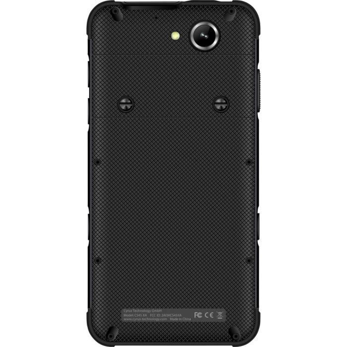 Smartphone 4G Outdoor Cyrus CS45XA CYR10150 64 Go 5 Pouces (12.7 Cm) Double SIM Android™ 9.0 20 Mill. Pixel Noir 1 Pc(s)