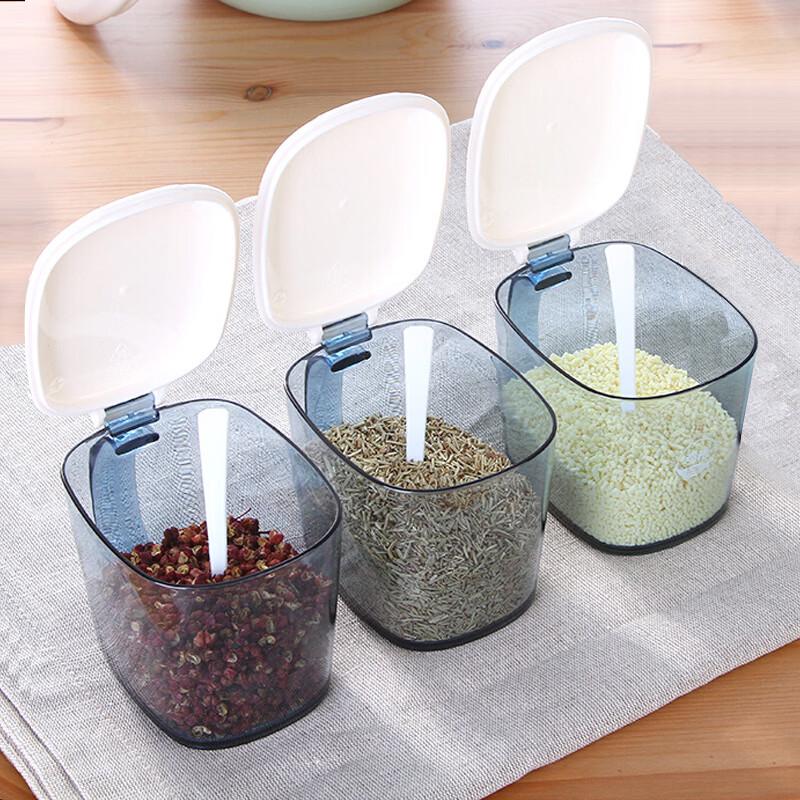 CHAHUA 3-Piece Plastic Seasoning Box Set
