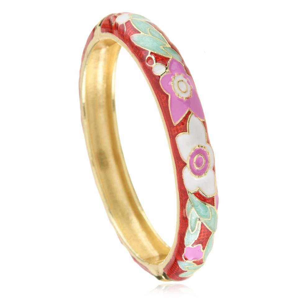 Enamel Dripping Oil Painted Open Opening Fashionable Simple Versatile Bracelet