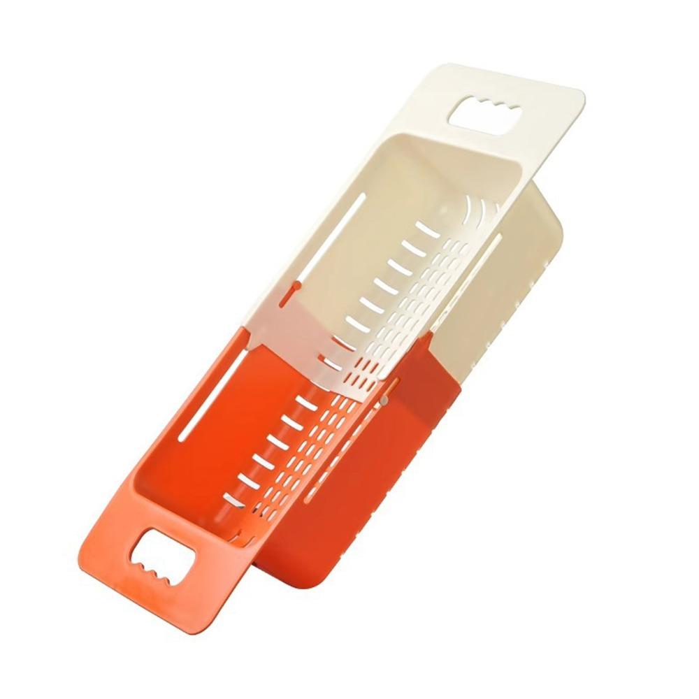 

с поддоном для фильтра, таз для ополаскивания фруктов и овощей, выдвижная полка для фильтра, новая полка для хранения раковины оранжевый