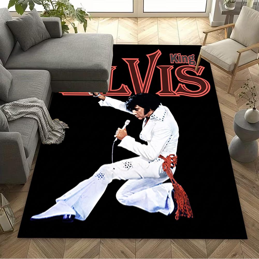 Elvis Presley Performance Floor Rug Office Rug Suitable for Bedrooms Balcony Playrooms Dormitory Antislip Carpet Decorate Offices
