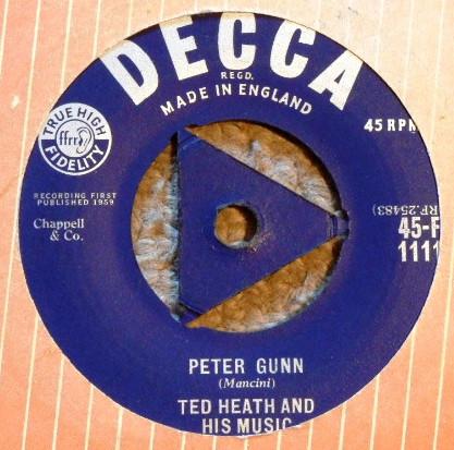 

7inch Record HEATH HIS MUSIC Peter Gunn 45F11111 DECCA 1959 UK Jazz Used
