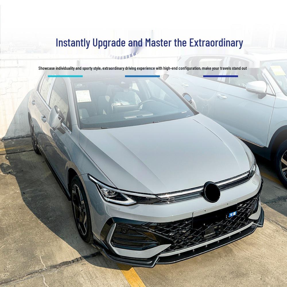 Volkswagen Golf Front Splitter Lip Spoiler - Cross-Border Modification Compatible