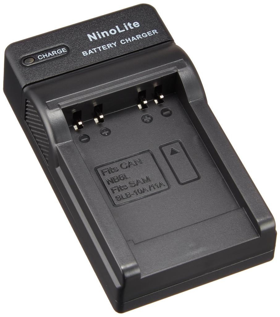 NinoLite USB Charger with International Compatible with Canon Plug, NB-6L, NB-6LH, Etc., DC23/K4