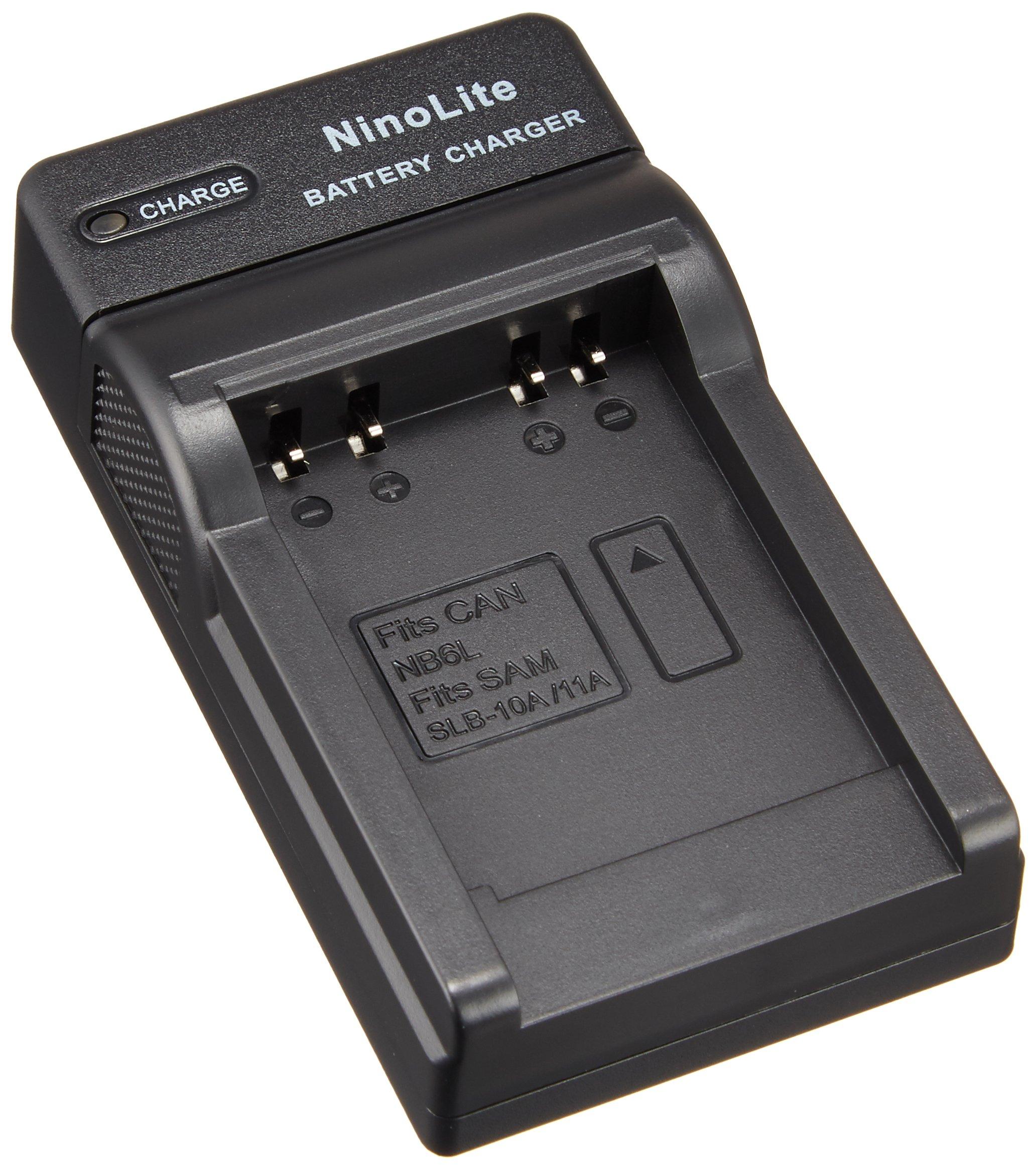 

NinoLite USB Charger with International Compatible with Canon Plug, NB-6L, NB-6LH, etc., DC23/K4