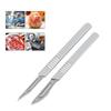Non-Slip Metal Scalpel Knife Carbon Steel Surgical Scalpel Blades Handle Scalpel DIY Cutting Tool Repair Animal Surgical Knife