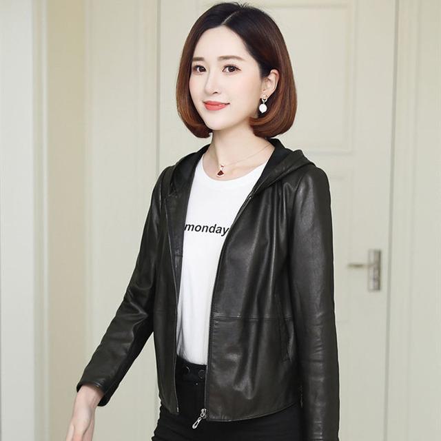 GETADME Fashion Lapel Collar Green Pu Leather Short Jackets For Women Locomotive Button Long Sleeve Coats Female 2025 Autumn Office Wear