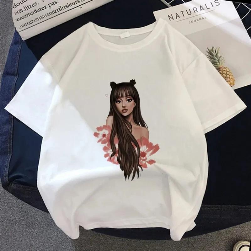 Singer Ariana Grande Dangerous Graphic Printed T-shirt Summer Women Casual Short Sleeves Streetwear Tshirt Tops Harajuku T Shirt