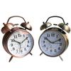Stylish 4 Inch Night Light Alarm Clock With Silent Quartz Movement In Elegant Copper Finish