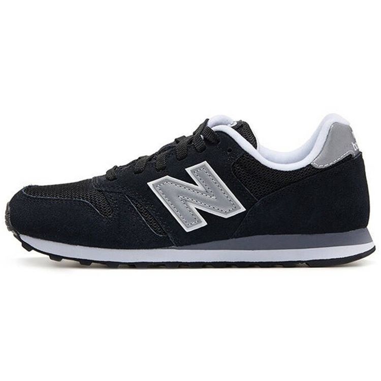 New Balance Nb 373 Fashion Comfortable Fabric Synthetic Leather Low Top Casual Running Shoes Unisex Sneaker Black Silver ML373GRE