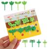 8Pcs Kids Fruit Picks Needle Stick Toothpicks Mini Leaf Shape Fruit Cake Dessert Food Forks Lunch Box Decor Bento Accessories