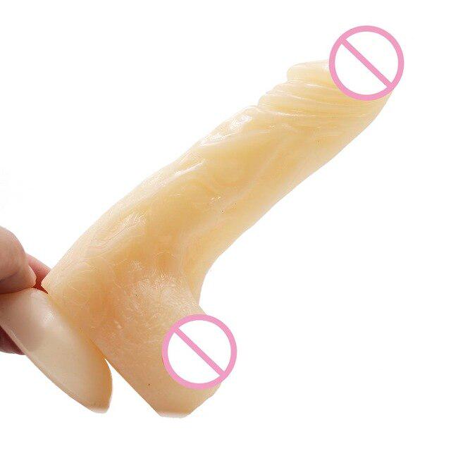 Realistic Dildo for Women Products for adults Penis On Sucker Realistic Soft Penis Adult Sex Toy
