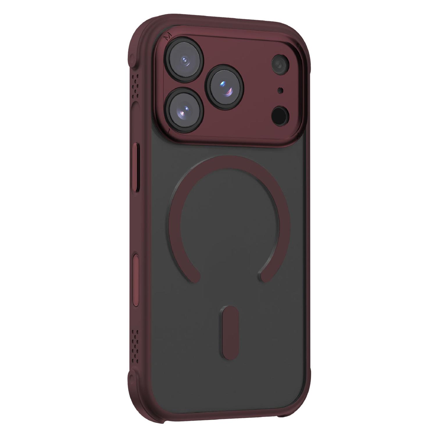 

MOMAX MAAP25 For iPhone 17 Pro Magnetic Case Airbag Shockproof PC + TPU Phone Cover