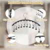 1/2/3Pcs Hanging Hat Rack with 10 Hooks Baseball Cap Organizer for Closet Display Storage for Closet Bedroom Saving Space