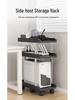 Multi-layer Mobile Storage Rack with Brakes for Office/Home