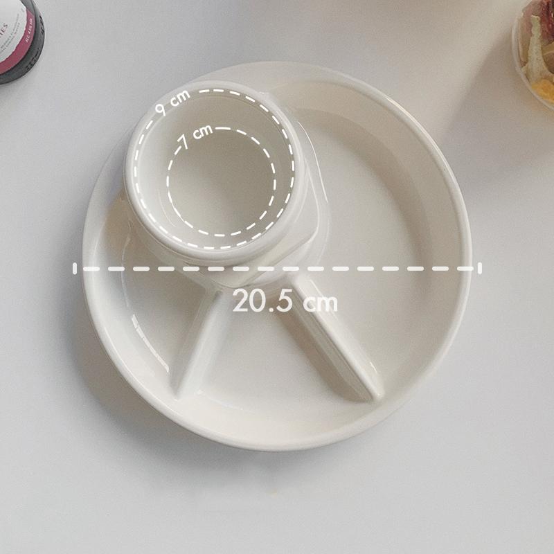 

Круглый полипропиленовый поднос для завтрака, порционная тарелка для детского дополнительного питания, белый разделительный диск, тарелка для фруктов, хлеба, салата, закусок