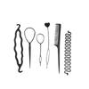 6 Pcs/Set Multiple Magic Hair Braided Tool Women Girl Hair Donut Bun Maker Hairpins Twist Hair Clip Styling Tool Hair Accessory