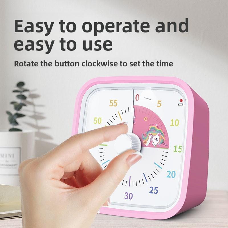 60 Visual Minute Timer Cartoon Dinosaur Silent Disk Timer For Kids And Adults