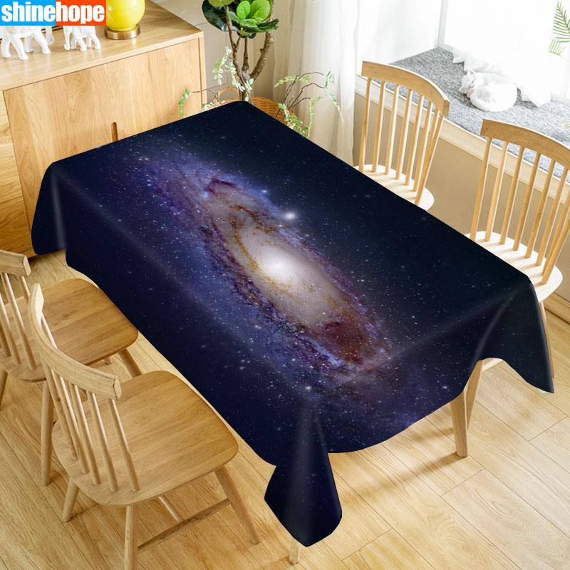 Galaxy Tafelkleed Oxford Print Waterdicht Oliebestendig Huis Rechthoekig Feest Tafelkleed 100X140cm/140X250cm 70x140cm