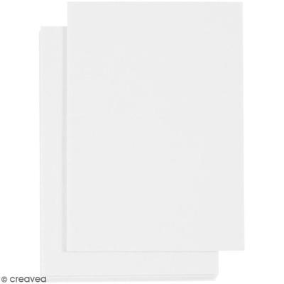 Biała dwustronna pianka samoprzylepna - 10,5 x 14,8 cm - 5 szt.